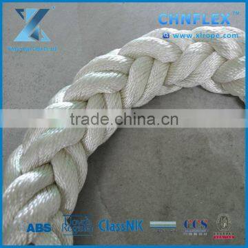 White 8 Strand Nylon rope for towing on sale