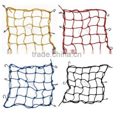 New Motorbike Motorcycle Cargo 6 Hooks Hold Down Net Bungee 4 Color Optional motorcycle wholesale helmet net Motorcycles luggage