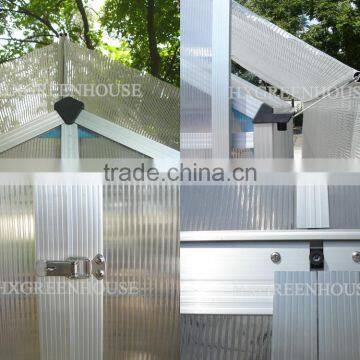 Garden Used Aluminum Frame Greenhouse With 6mm Polycarbonate Sheet HX66126-5 photo-5