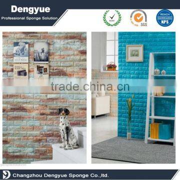 Professional Factory Manufacture Classic Style Multi Color Option Faux Brick Stone 3d Wallpaper Sticker photo-2