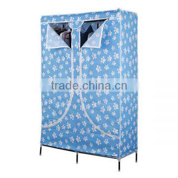 Single Clothing Storage Wardrobe,Two Doors Portable Cloth Wardrobe