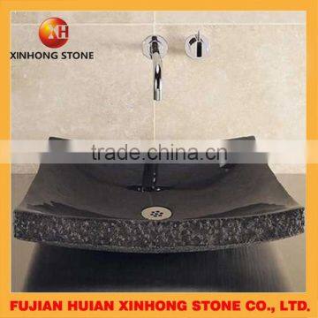 black color wash hand basin and sink with stand