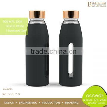 Fashionable Wholesale OEM/ODM Borosilicate Glass Bottle Silicon Sleeve photo-6