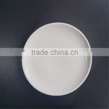 High White Porcelain Coupe Shape Dinner Plate photo-2