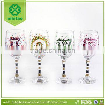 Custom Valentine Love Wine Glass