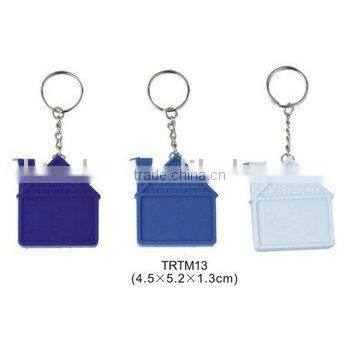 promotion mini house shape tape measure keychain