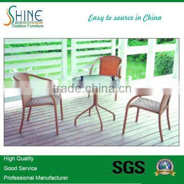 FZ-014 Hot Sale Garden Furniture rattan dining tables and chairs