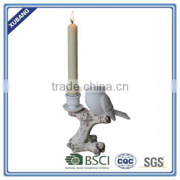 Wholesale High Quality Fashion Bird And Twig Poly Resin Candle Holder photo-4