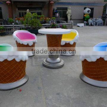 Ice Cream Table and Chair for Hotel or Bar photo-2