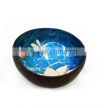 Cheap Price Handmade Vietnam Lacquer Coconut Bowl From Natural Coconut Shell Bowl photo-2