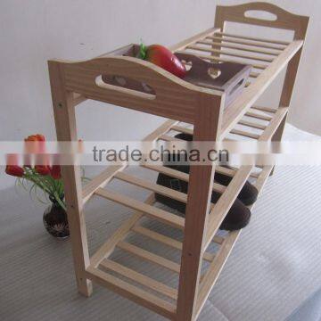 modern wooden shoe rack