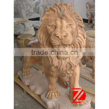 western stone lion statue