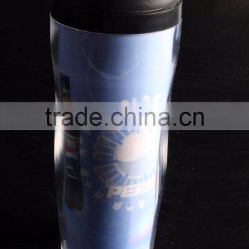 12oz Plastic Sports Travel Mug With Screwed Lid photo-5