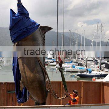 Outdoor Metal Craft Sculpture Bronze Marine Marlin for Garden photo-3