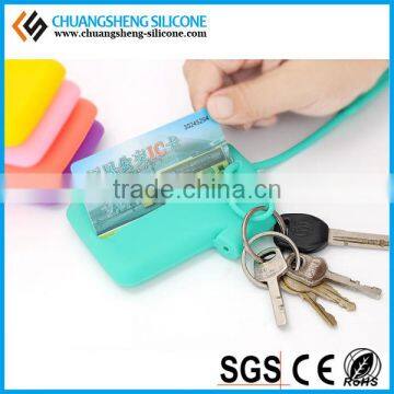 SMALL T-SHIRT FORM SOFT SILICONE CASE/BAG FOR KEY OR CARD photo-3