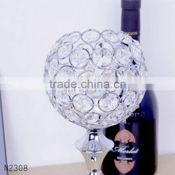 Free Shipping 31*11cm Metal Glass Crystal Candlestick for Home Wedding Party Decoration Candle Holders photo-3