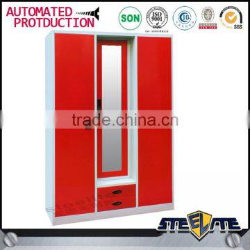 Bedroom Closet Steel Indian Dressing Clothes Designs Wardrobe Cabinet photo-4