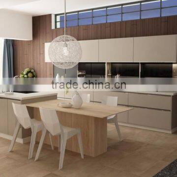 Bisini Wood Style Kitchen Design with Dining Area