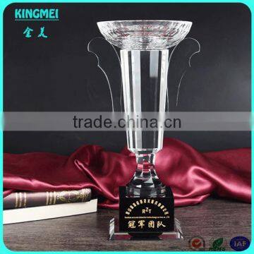 Fashion Transparent Crystal Glass Award Golf Ball Cup With Ball Top photo-4