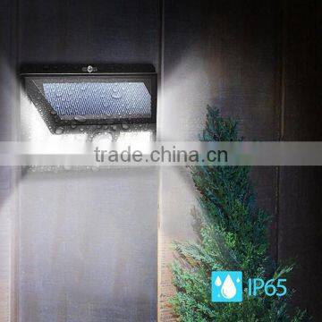 Ningbo 24led Solar Powered Night Lights Outdoor Pillar Solar Sensor Wall Lamp
