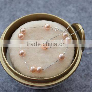 Beautiful 4-5mm Pink Freshwater Pearl Jewelry Sets photo-2