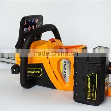 Cordless battery chain saw