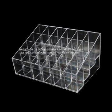 Acrylic 24 Lipstick Holder Display Cosmetic Organizer Makeup Case Storage photo-5