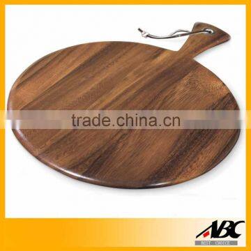 Natural Color Food Safety Round Wooden Cutting Board