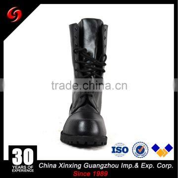 High Ankle Full Grain Leather Cheaper Black Comfortable Military Combat Boots Wholesale photo-2