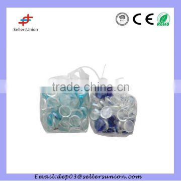 Glass marble decorative 420G blue & light blue