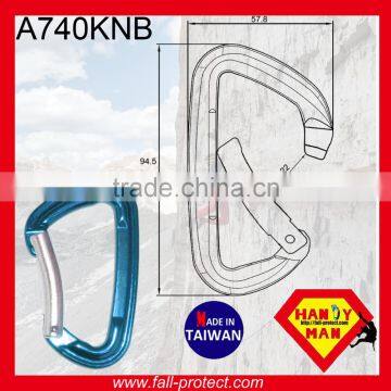 24KN Bent Gate Aluminum Mountain Climbing Carabiner Made in Taiwan photo-4