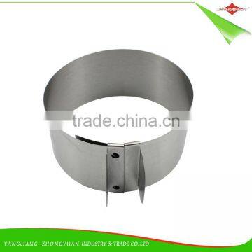 ZY-F1405 3.5 Inches Adjustable Round Stainless Steel Mousse Cake Ring Baking Mold photo-5