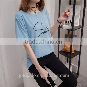 Wholesale Loose Short Sleeve Women t Shirt Custom Printing t Shirt photo-4
