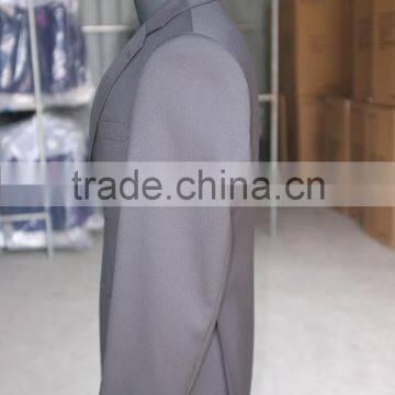 Slim Fit Leather Blazer T/R Black Blue Check Slim Fit Blazers for Men photo-2