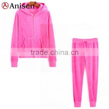 Oem Service Custom Women Hoodies Sports Suit Coat