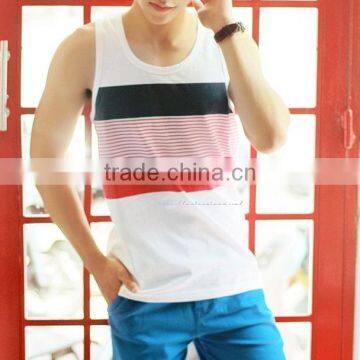 Men Tank Top, 100% Cotton, Sreen Printing photo-3