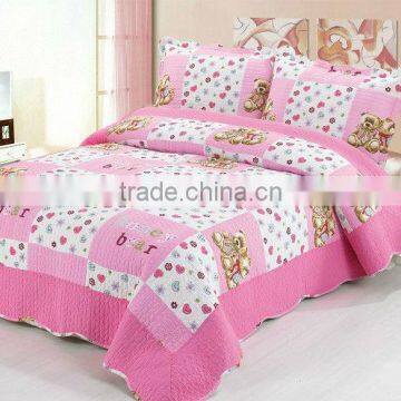 kids quilts/bedspread/coverlet in animal pattern