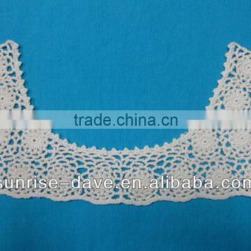 100% cotton crochet neck collar embroidery pattern design