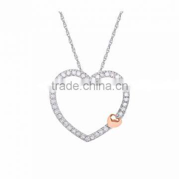 Micron finish Heart Shaped Pendant