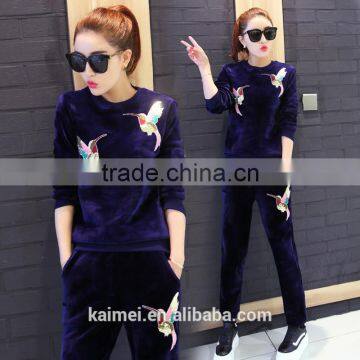 Wholesale Popular Customized High Quality Gym Velvet Suits photo-3