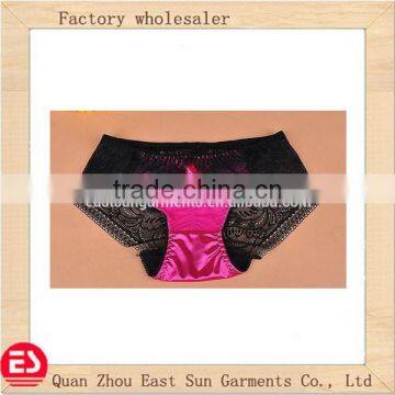 2014 new fashion OEM factory girls sexry silk underwear