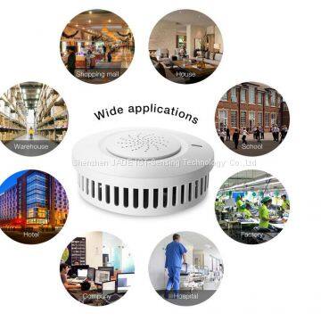 JADE Wilress Zigbee Lora Smoke Detector Fire Alarm SD50 With Independent Batteries for Home Security System photo-2