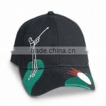 100% Cotton Woven Golf Cap with Embroidery Logo and Fashional Style