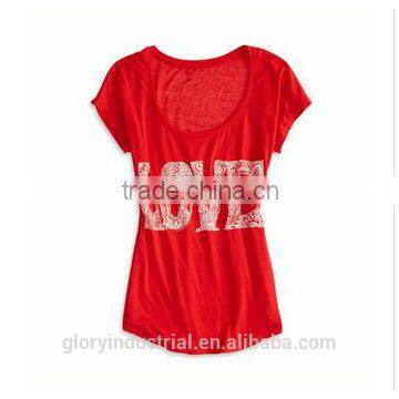 Red Loose Custom Colour Changing T-shirt for Girls photo-3