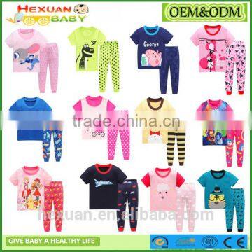 OEM or stocked designs Fashion best price wholesale childrens cotton pajamas