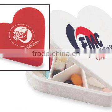 USA Made Heart Pill Box - Exclusive Heart Design With Seven Pill Compartments and Comes With Your Logo photo-2