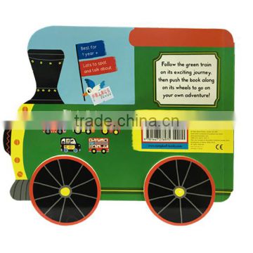 Train Pattern Board Book Customizable Children Card Book Education Books photo-2