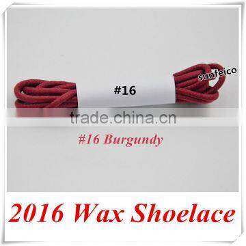 2.5mm Round Waxed Shoelaces~Men's Dress Shoelaces~Burgundy Cotton Waxed Rope Shoelaces~Red Waxed Boot Shoelace~Sneaker Shoelaces