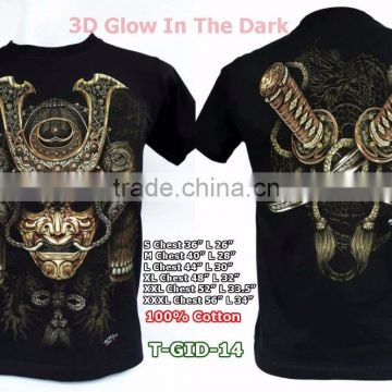 3D glow in the dark T-Shirts with stunning prints on the front and back