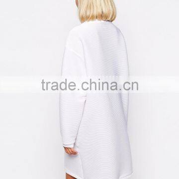 The Laden Showroom X Renee London Textured Rib Sweatshirt Dress photo-2